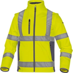 Giacca Delta Plus Moonlight2 -classe 3- 5 tasche - tessuto softshell - argento giallo fluo-blu - XXL - MOON2JGXX
