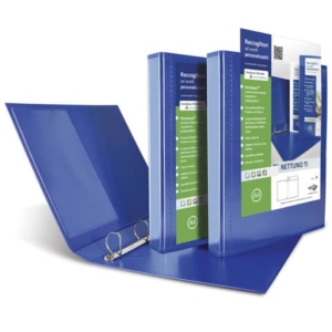 Raccoglitore personalizzabile Sei Rota Nettuno TI - 4 anelli a D 30 mm - A4 blu - dorso 3,5 cm - 36833047