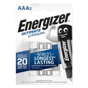 Batterie al litio Energizer Ultimate Lithium AAA - conf. 2 pz - E301535600