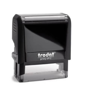 Timbro autoinchiostrante personalizzabile a 5 righe TRODAT PRINTY 4912 in plastica 47x18 mm nero - 43071