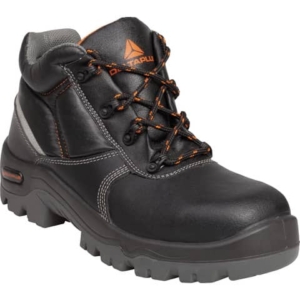 Scarpe lavoro Delta Plus basse Phoenix S3 -pelle croste pigmentata- trattamento impermeabilizzante nero -41- PHOENS3NO41