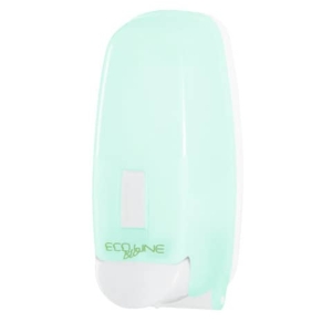 Distributore di sapone schiuma con cartuccia 12,5x12,6x26,5 cm Hylab in PPL capacità 800 ml verde opalino E-SO/8C-S
