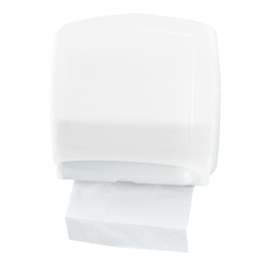 Distributore mini di carta asciugamani in fazzoletti Hylab in PPL con capacità 300 foglietti bianco - U-FO/2-ECOS