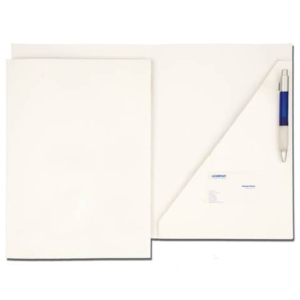 Cartelline a 2 lembi 4Mat A4 bindakote bindakote 250 g/m² c/alloggio biglietti visita e penna cf. 10 pz - 3745