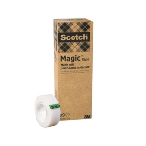 Nastro adesivo Scotch® Magic? Più Verde 19 mm x 33 m trasparente opaco - torre da 9 rotoli - 900-1933-9