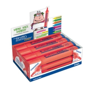 Evidenziatore TRATTO Video 1-5 mm rosso F830206