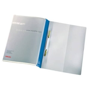Cartelline ad aghi con clip Esselte Quotation File 23,8x31 cm pvc semirigido blu  conf. da 25 pezzi - 28363