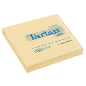 Foglietti riposizionabili Tartan? Notes 100 ff 63 g/m² giallo 76x76 mm conf. da 12 blocchetti 7100296531