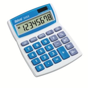 Calcolatrice da tavolo IBICO 208X - display LCD 8 cifre - confezione blister - IB410062