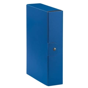 Cartelle portaprogetti Esselte C28 EUROBOX dorso 8 cm presspan biverniciato blu - 390328050