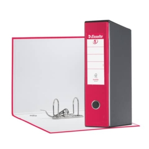 Registratore con custodia Esselte G55 Eurofile protocollo dorso 8 cm cartone rivestito in PP fucsia - 390755900