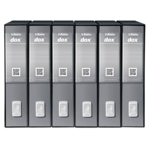 Registratore a leva DOX2 Protocollo S. Francisco 28,5x35 cm - dorso 8 cm grigio - D15207