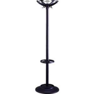 Appendiabiti da terra Unisit Helix con portaombrelli - h. 168 cm - nero APUEL/N