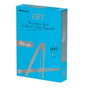 Carta colorata A3 Sylvamo Rey Adagio 80 g/m² blu intenso 51 - Risma da 500 fogli - ADAGI80X470