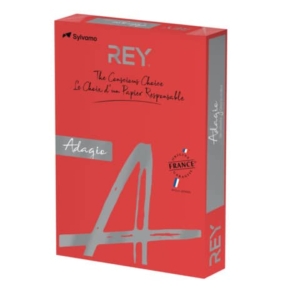 Carta colorata A4 Sylvamo Rey Adagio 160 g/m² rosso intenso 22 - Risma da 250 fogli - ADAGI160X462
