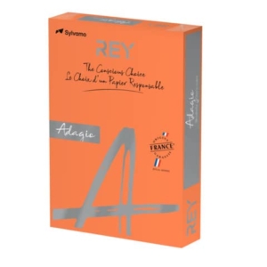 Carta colorata A4 Sylvamo Rey Adagio 160 g/m² arancio 21 - Risma da 250 fogli - ADAGI160X467