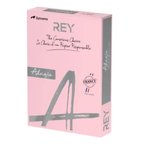 Carta colorata A4 Sylvamo Rey Adagio 160 g/m² rosa 07 - Risma da 250 fogli - ADAGI160X463