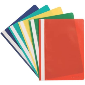 Cartellina ad aghi Q-Connect A4 - PP in conf. da 5 colori assortiti - KF01464