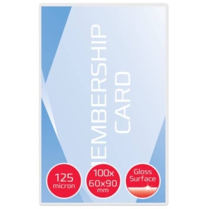 Pouches per plastificatrici a caldo GBC 2x125µm finitura lucida formato businnes card 6x9 cm - Conf. 100 pezzi - 3743157