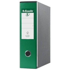 Registratori con custodia Esselte G53 Eurofile commerciale Dorso 8 cm cartone rivestito in PP verde - 390753180