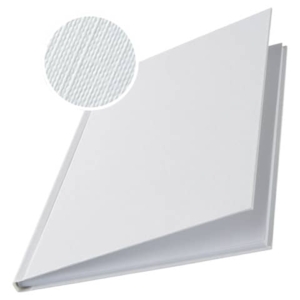 Copertina rigida 36-70 fogli Leitz impressBIND in cartone con dorso da 7 mm A4 bianco  conf. da 10 - 73910001