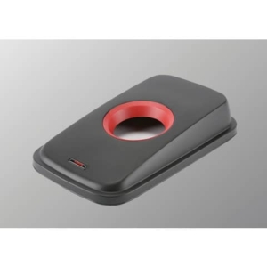 Coperchio per contenitori Geo - bottiglie Vileda Professional in PPL nero/rosso - 137732
