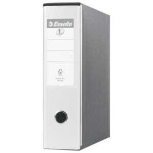 Registratore con custodia Esselte G53 Eurofile commerciale Dorso 8 cm cartone rivestito in PP bianco vivida- 390753040