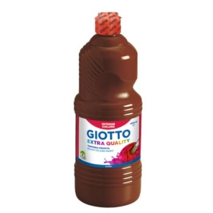 Tempera a base d'acqua GIOTTO Extra Quality flacone 1 lt marrone F533428