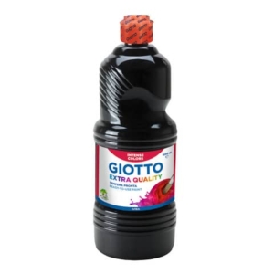 Tempera a base d'acqua GIOTTO Extra Quality flacone 1 lt nero F53342400