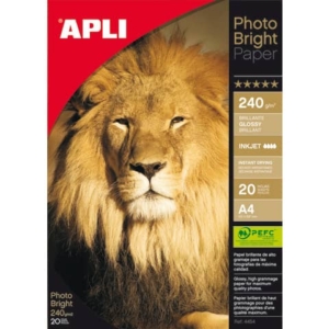 Carta fotografica inkjet Decadry A4 alta qualità - finitura lucida - 240 g/m² bianco  Conf. 20 fogli - T900005