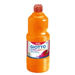 Tempera a base d'acqua GIOTTO Extra Quality flacone 1 lt arancione F53340500