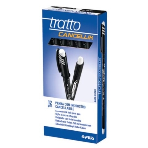 Penna a sfera cancellabile TRATTO Cancellik 1 mm nero F826103