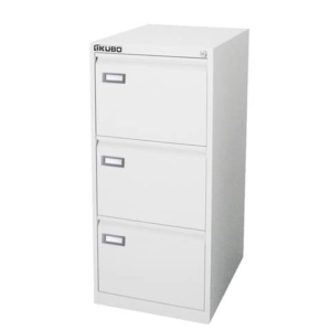 Classificatore per cartelle sospese KUBO 3 cassetti  46x62x101 cm bianco 4303