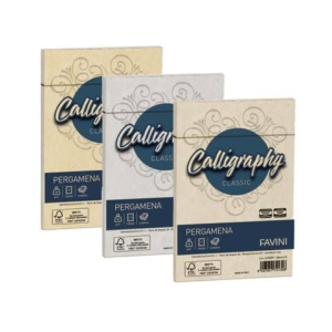 Buste per carta da lettere da stampare Favini Calligraphy Liscio 90 g/m² 12x18cm crema 05 25buste - A572207
