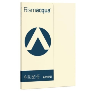Carta colorata Favini Rismacqua colori tenui 200 g/m² A4 avorio 110 Risma da 50 fogli - A69Q544
