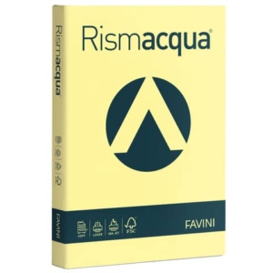 Carta colorata Favini Rismacqua colori tenui 140 g/m² A4 giallo chiaro Risma da 200 fogli - A652204