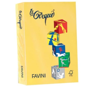 Carta colorata FAVINI LE CIRQUE per tutte le tecnologie di stampa 80 g/m² A4 giallo sole 202 500 fogli - A71B504