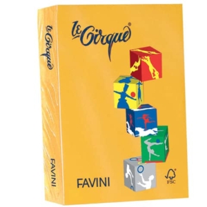 Carta colorata FAVINI LE CIRQUE per tutte le tecnologie di stampa 80 g/m² A4 giallo oro 201 500 fogli - A71H504