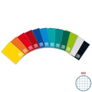 Quaderno One Color A5 - 80 g/m² - 20+1 ff - 4M - colori assortiti - 1407