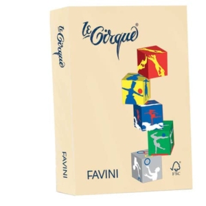 Carta colorata FAVINI LE CIRQUE per tutte le tecnologie di stampa 80 g/m² A4 camoscio 105 500 fogli - A71R504