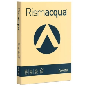 Carta colorata Favini Rismacqua colori tenui 200 g/m² A4 camoscio 02 - Risma da 125 fogli - A67R104