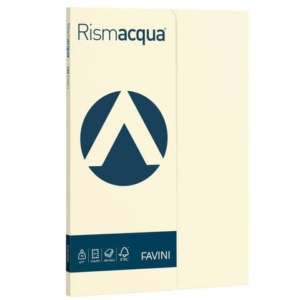 Carta colorata Favini Rismacqua Small 90 g/m² A4 avorio Risma da 100 fogli - A69Q144