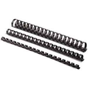 Dorsi plastici FELLOWES nero ad anello tondo 10 mm -  41-55 fogli conf.100 - 5346108