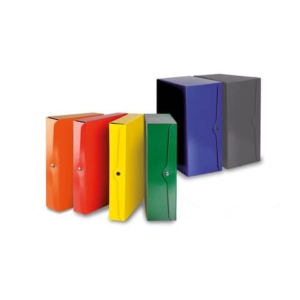 Portaprogetti con bottone EURO-CART presspan monolucido 25x35 cm dorso 4 cm verde - CP04VE_DESK