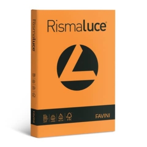 Carta colorata Favini Rismaluce colori forti 140 g/m² A3 arancio - Risma da 200 fogli - A65E213