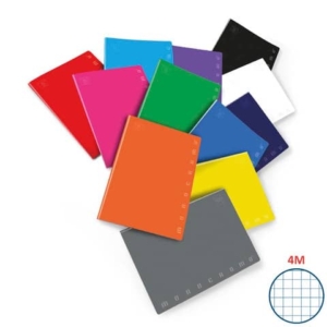 Quaderno Pigna Monocromo A5 - 80 g/m² - 40 ff - 4M - assortiti - 0221778-7