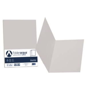 Cartellina semplice FAVINI FOLDER S cartoncino Simplex Luce&Acqua 200 g/m² 25x34cm ghiaccio 12  conf.50 - A50U664