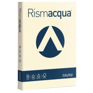 Carta colorata Favini Rismacqua colori tenui 90 g/m² A4 avorio 110 - Risma da 300 fogli - A66Q304