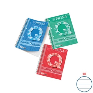 Ricambi per quaderni ad anelli Pigna Quablock Evolution Skip - A4 - 80 g/m² - 50 ff - 1R - assortiti - 02112171R