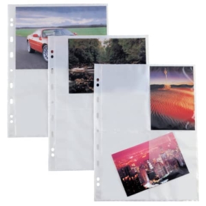 Buste a fortatura universale Sei Rota Atla F per fotografie 4 spazi 15x21 cm trasparente Conf. 10 pezzi - 662503